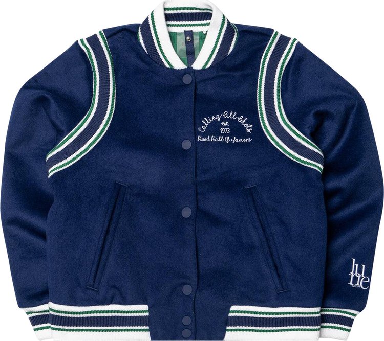 Puma x June Ambrose Reversible Varsity Jacket BlueGreen