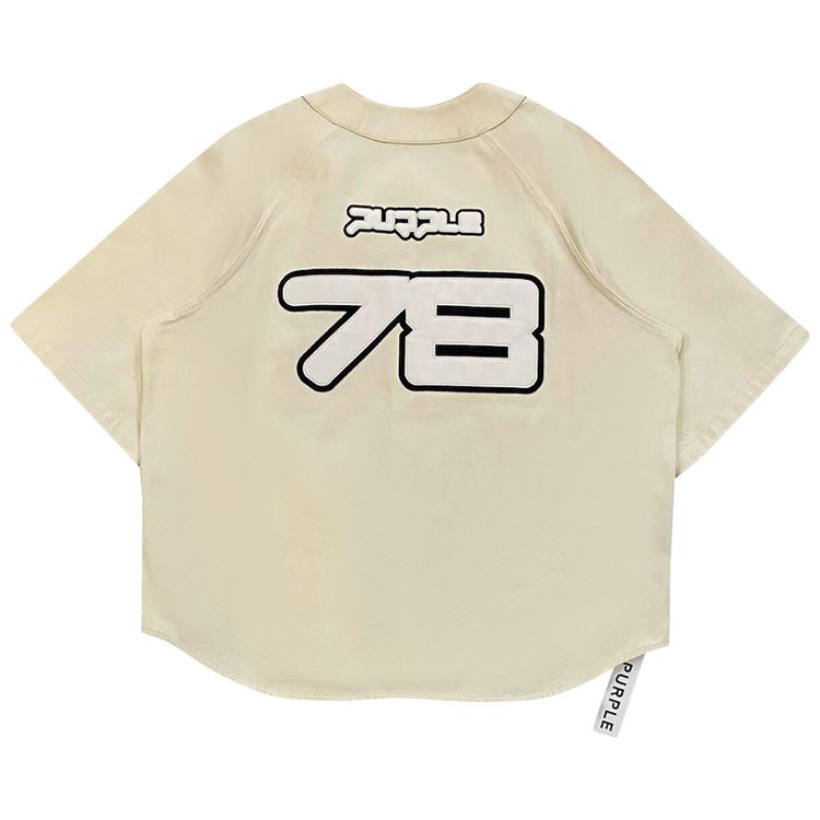 PURPLE BRAND Baseball Shirt Ivory