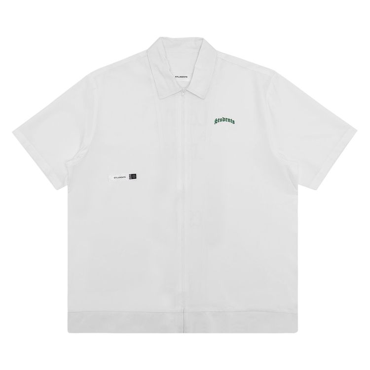 Students Wyatt Poplin Short Sleeve Shirt White