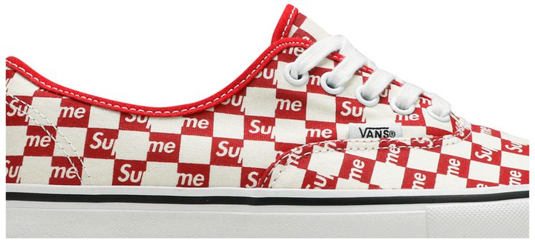 Supreme x Vans Authentic Pro Checkered Red