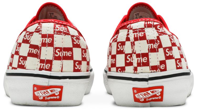 Supreme x Vans Authentic Pro Checkered Red