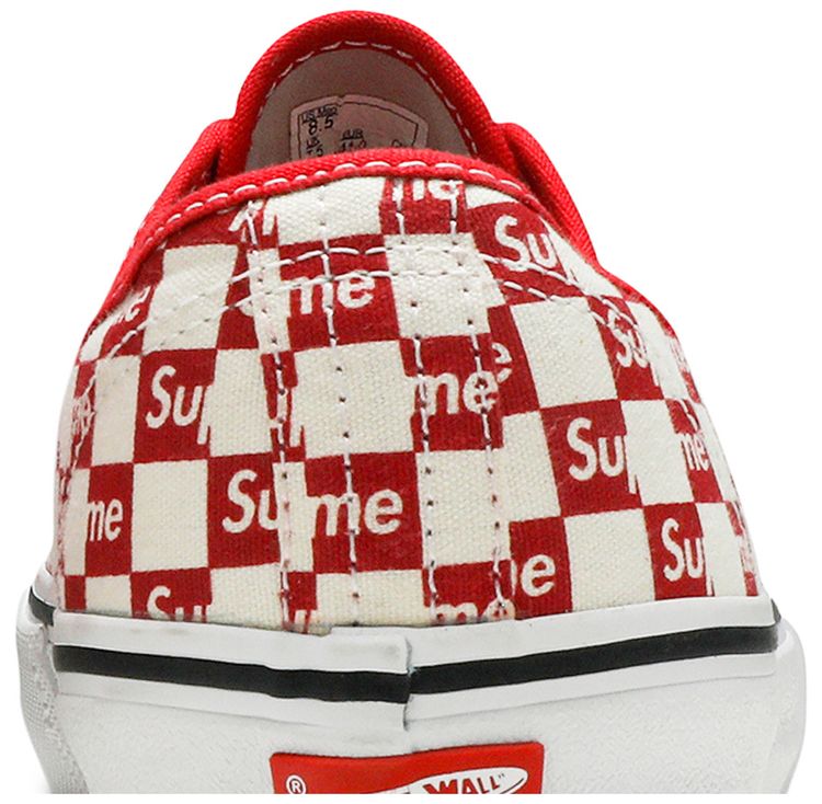 Supreme x Vans Authentic Pro Checkered Red