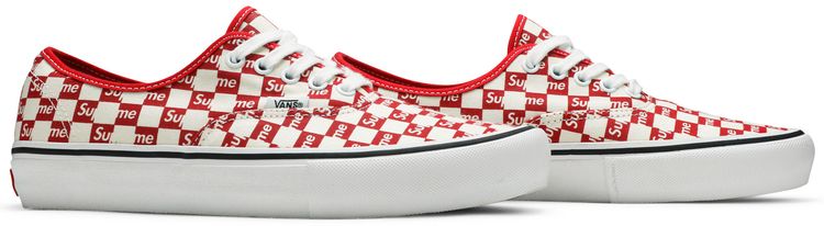 Supreme x Vans Authentic Pro Checkered Red