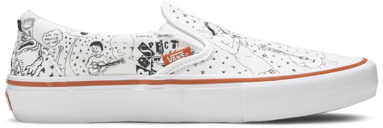 No Comply x Daniel Johnston x Vans Slip On Pro Doodles