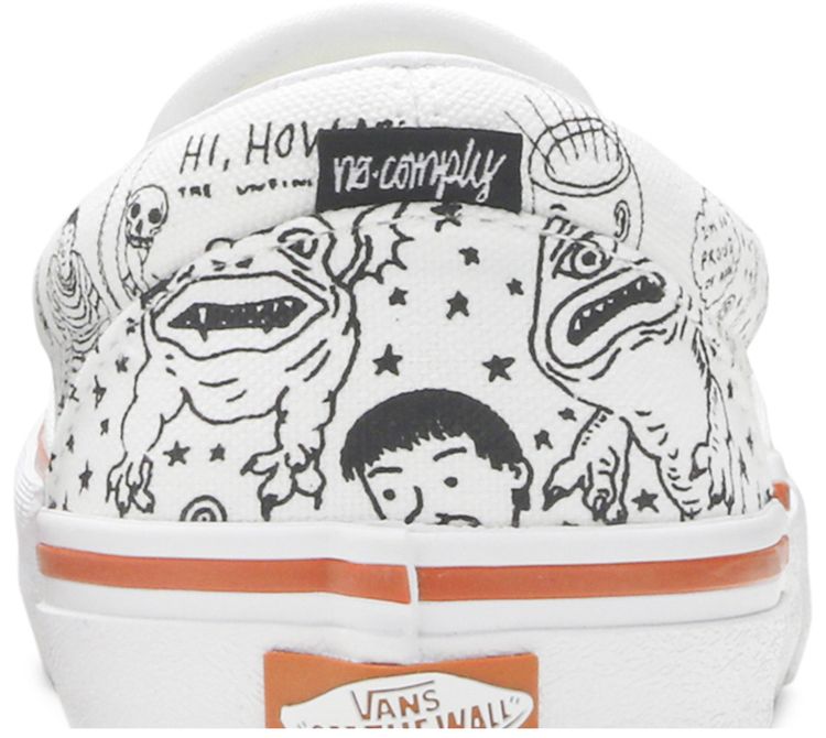 No Comply x Daniel Johnston x Vans Slip On Pro Doodles