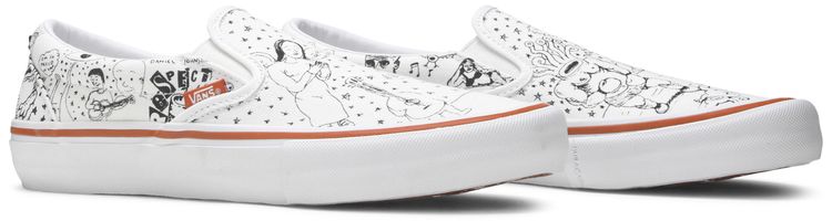 No Comply x Daniel Johnston x Vans Slip On Pro Doodles