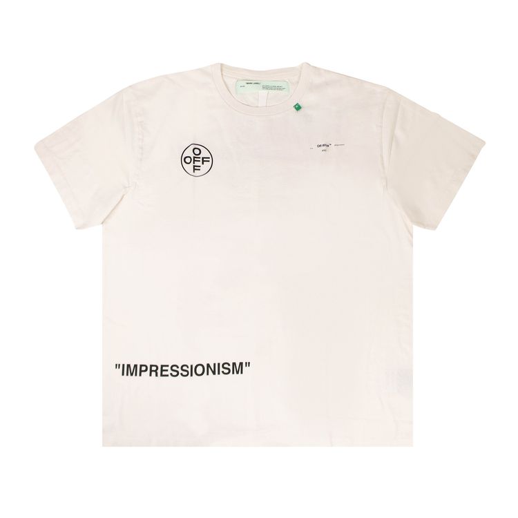 Off White Stencil Logo T Shirt White