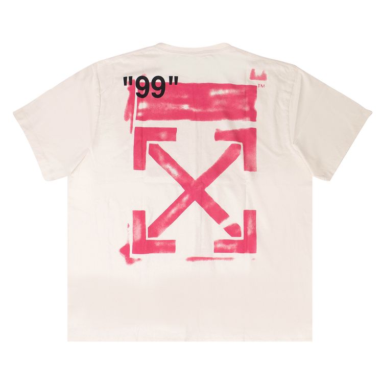 Off White Stencil Logo T Shirt White