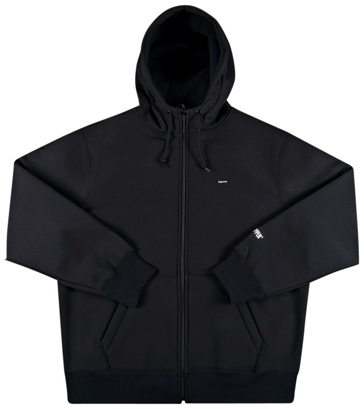 Supreme x WINDSTOPPER Zip Up Hooded Sweatshirt Black