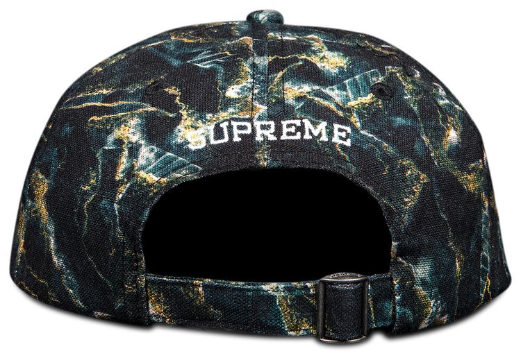 Supreme Marble 6 Panel Black
