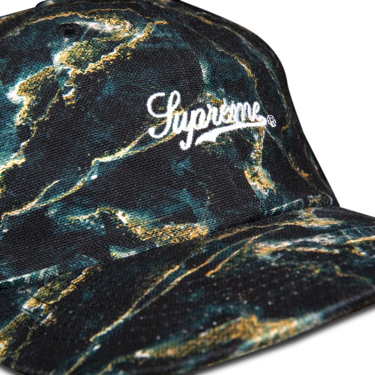 Supreme Marble 6 Panel Black