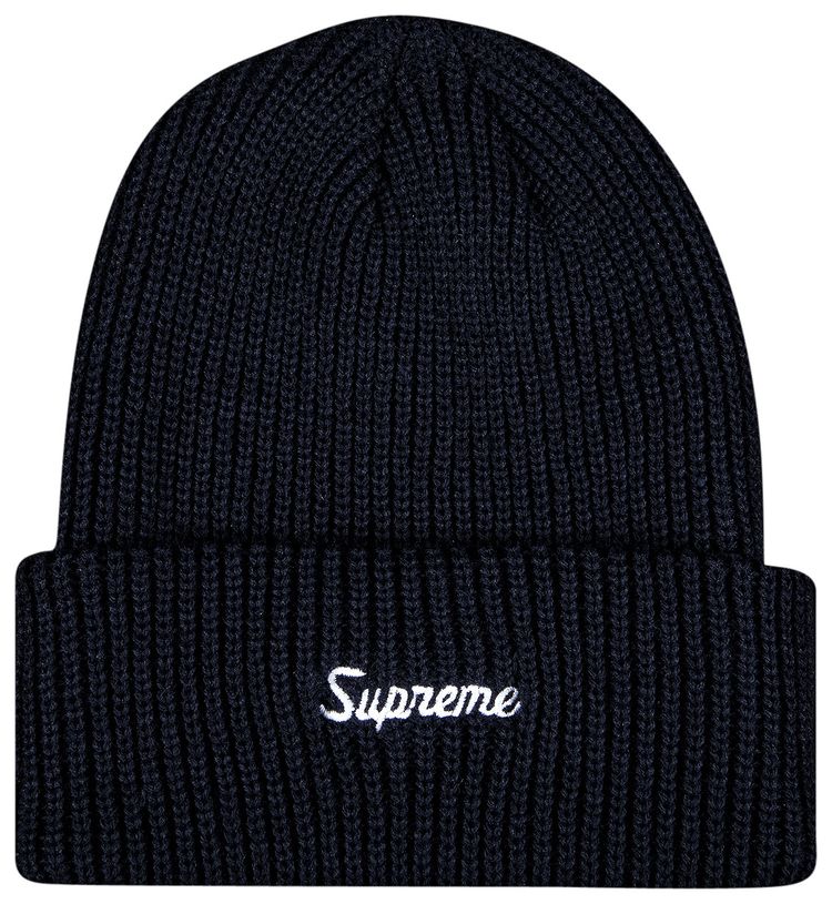 Supreme Loose Gauge Beanie Navy