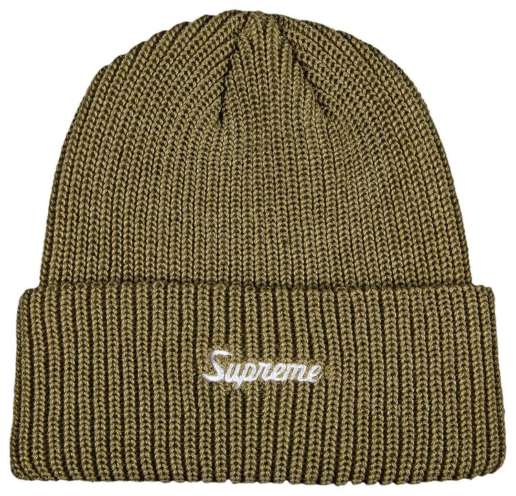 Supreme Loose Gauge Beanie Light Olive
