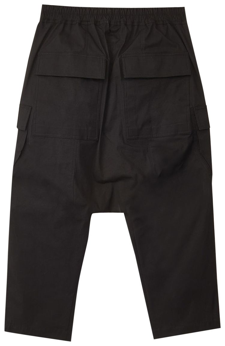 Rick Owens Drawstring Cropped Pants Black
