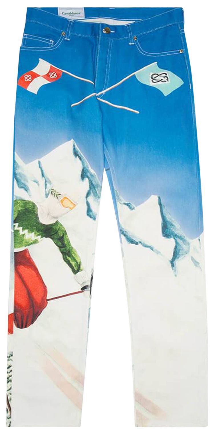 Casablanca Printed Denim Horse Piste