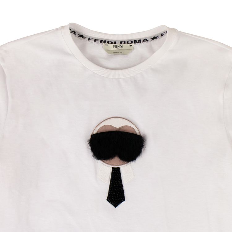 Fendi x Karl Lagerfeld Karl Monster T Shirt White
