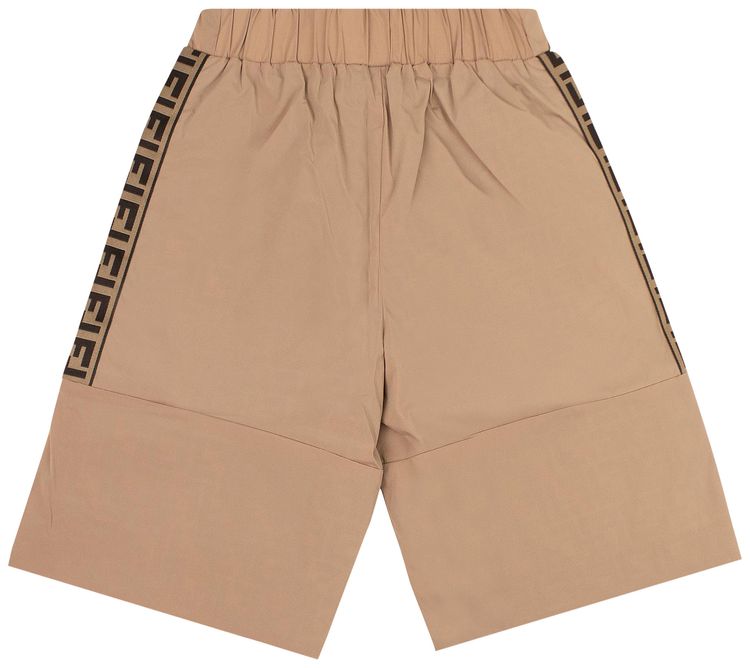 Fendi FF Motif Reversible Swim Shorts BrownLight Brown