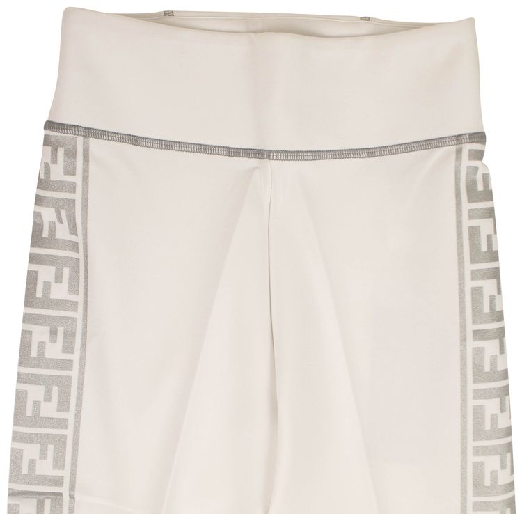 Fendi Fendirama Fitness Leggings WhiteSilver