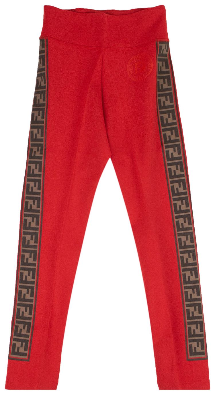 Fendi Fendirama Fitness Leggings Red