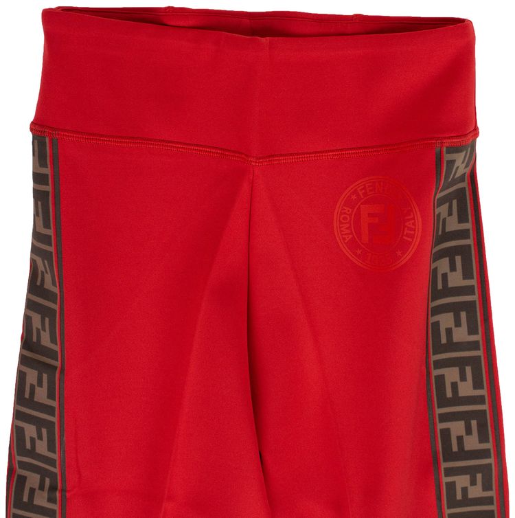 Fendi Fendirama Fitness Leggings Red