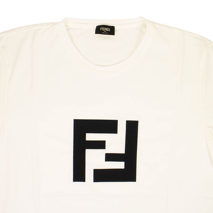 Fendi FF Short Sleeve T Shirt White