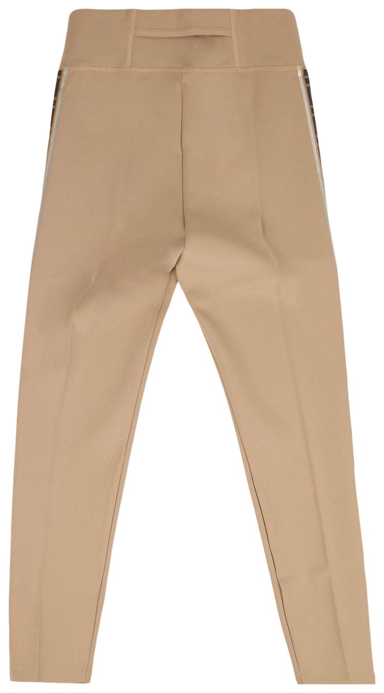 Fendi FF Rama Fitness Leggings TanBrownSilver