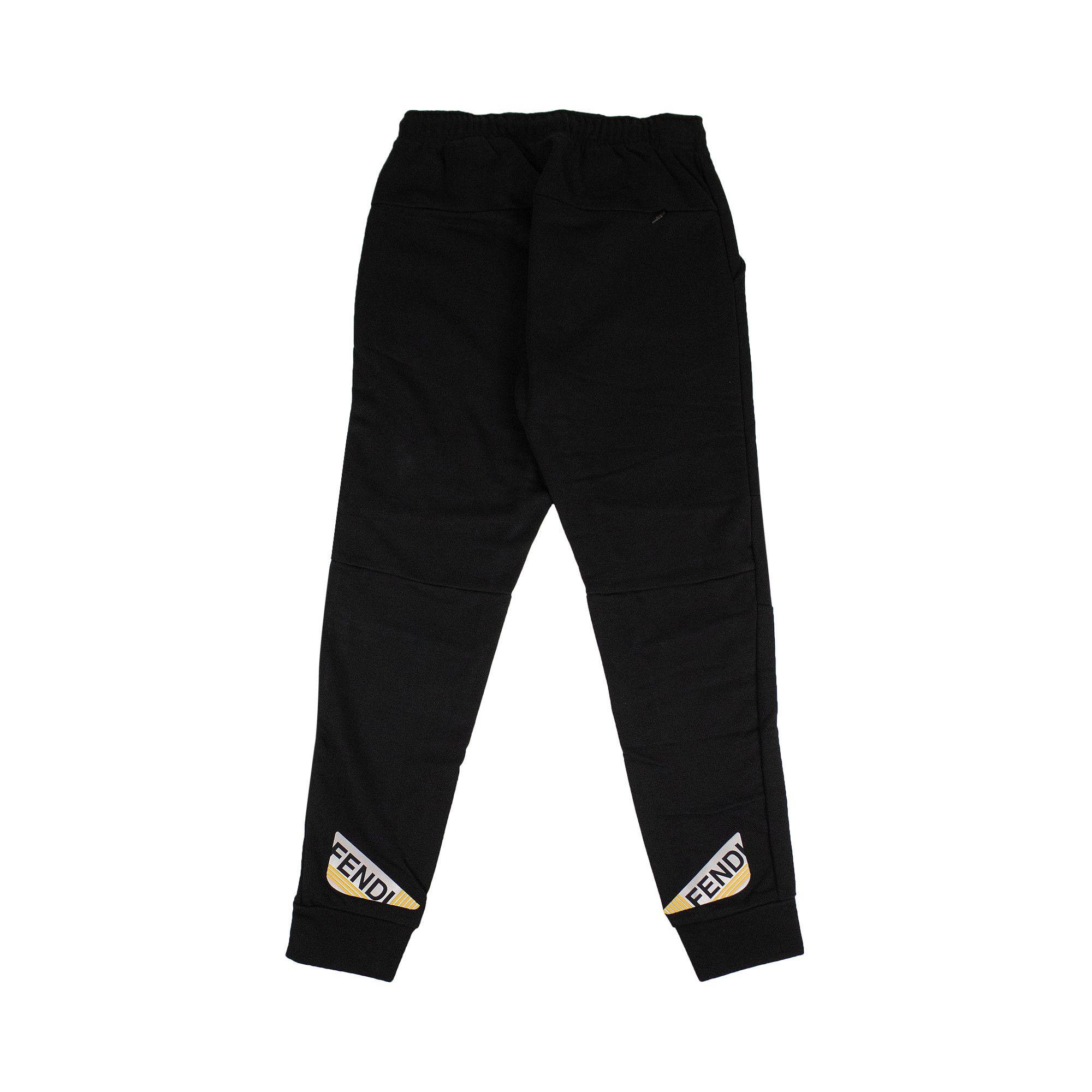 Buy Fendi Back Logo Jersey Sweatpants 'Black' - FAB512 A2VY FOGME