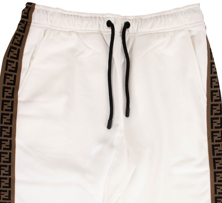 Fendi FF Pantalone Track Pants WhiteTobacco
