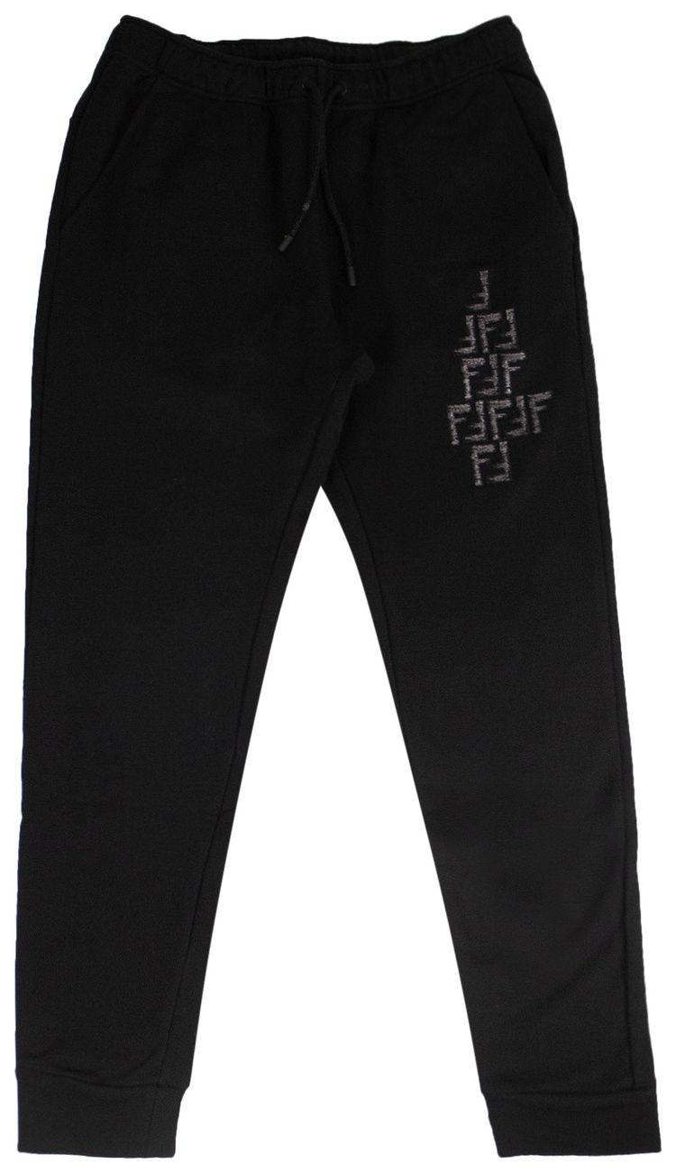 Fendi Faded FF Jersey Sweatpants Black