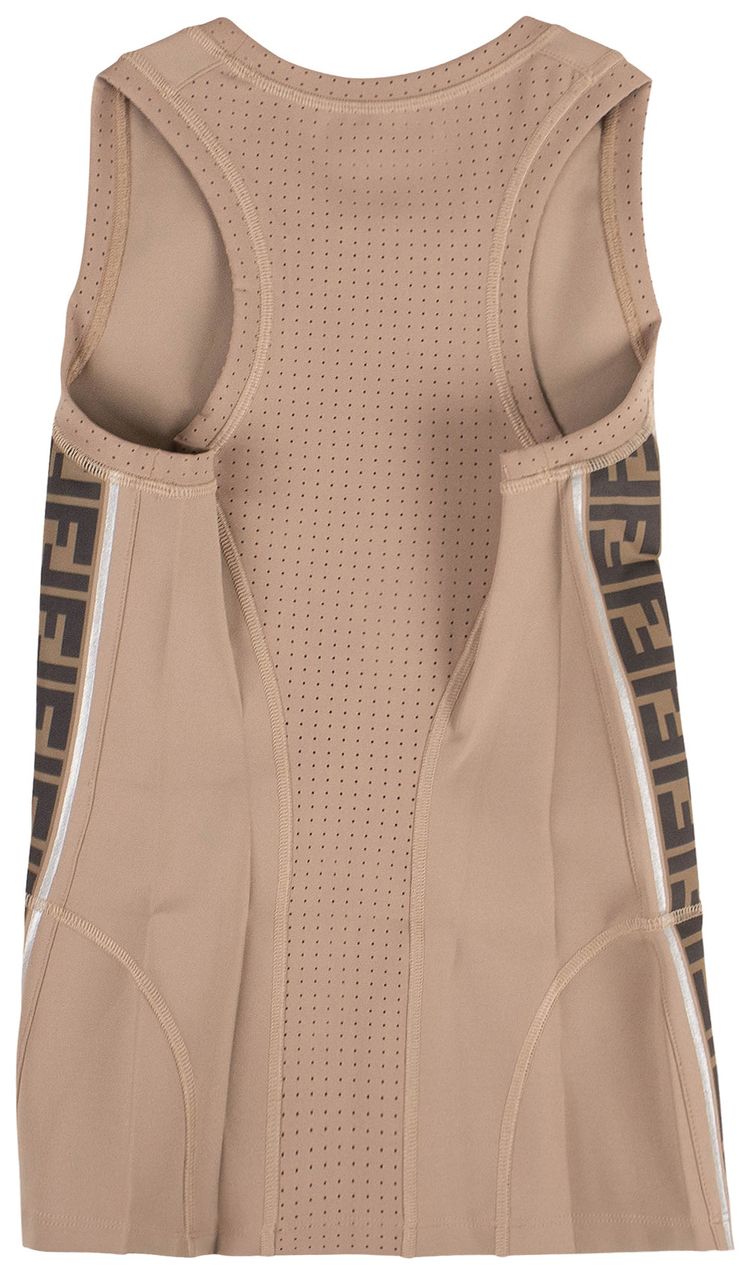 Fendi FF Motif Tank Top Beige
