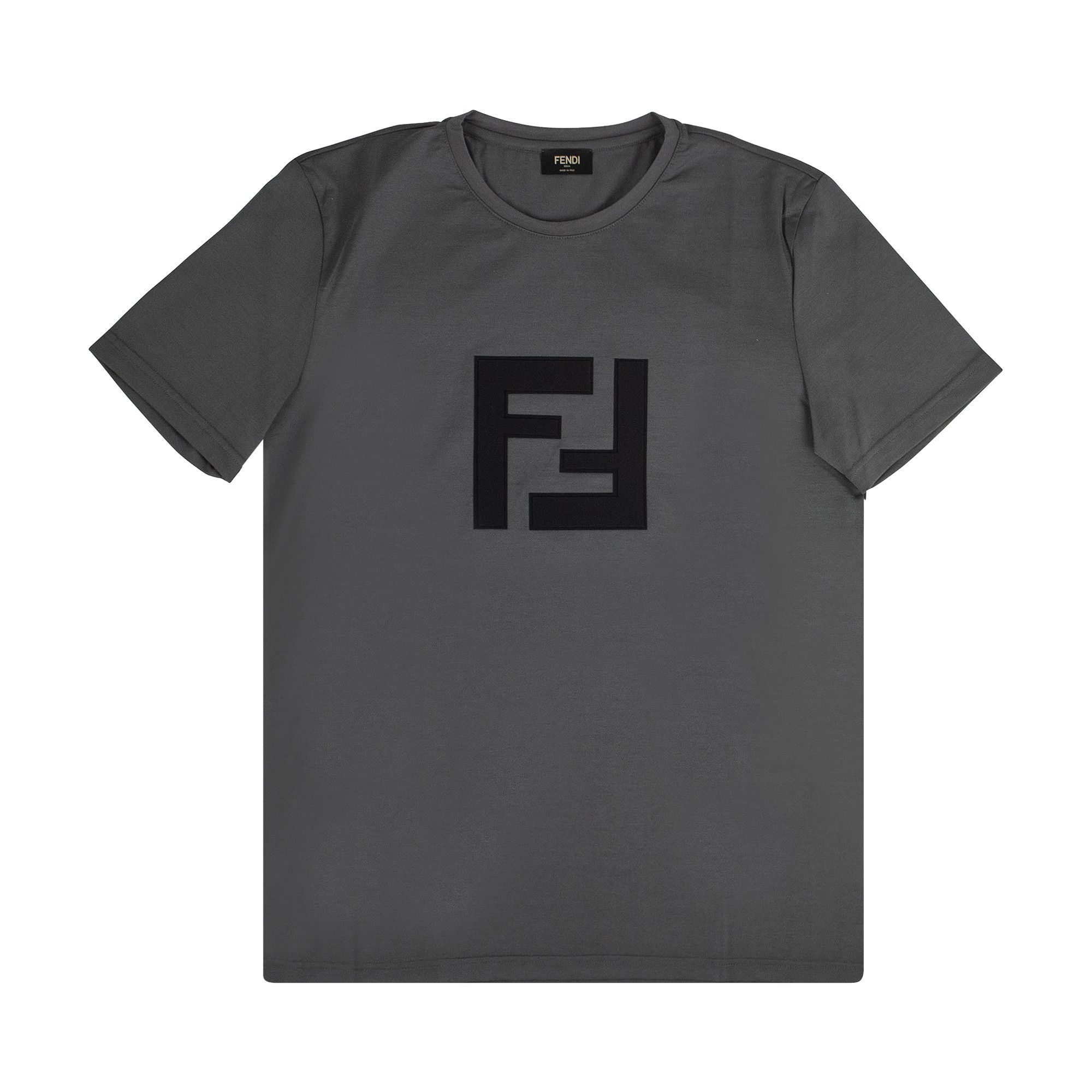 Buy Fendi FF Logo Short-Sleeve T-Shirt 'Dark Grey' - FAF532 A54P