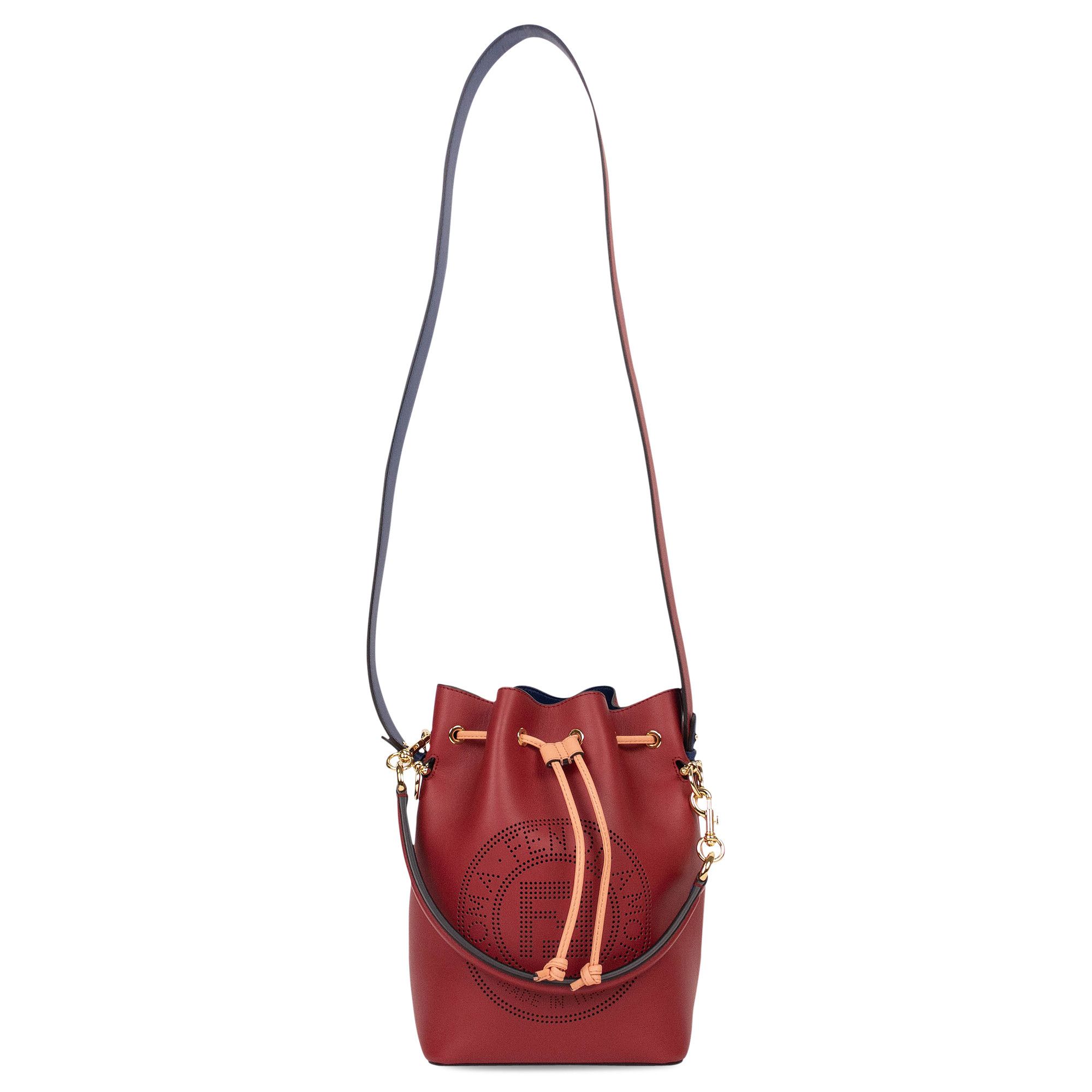 Fendi mon tresor bucket bag red best sale