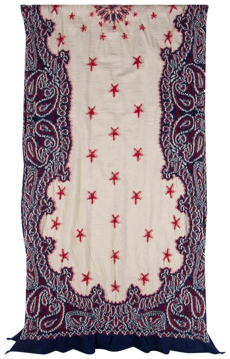 Kapital Cosmic Star Compressed Wool Scarf Navy