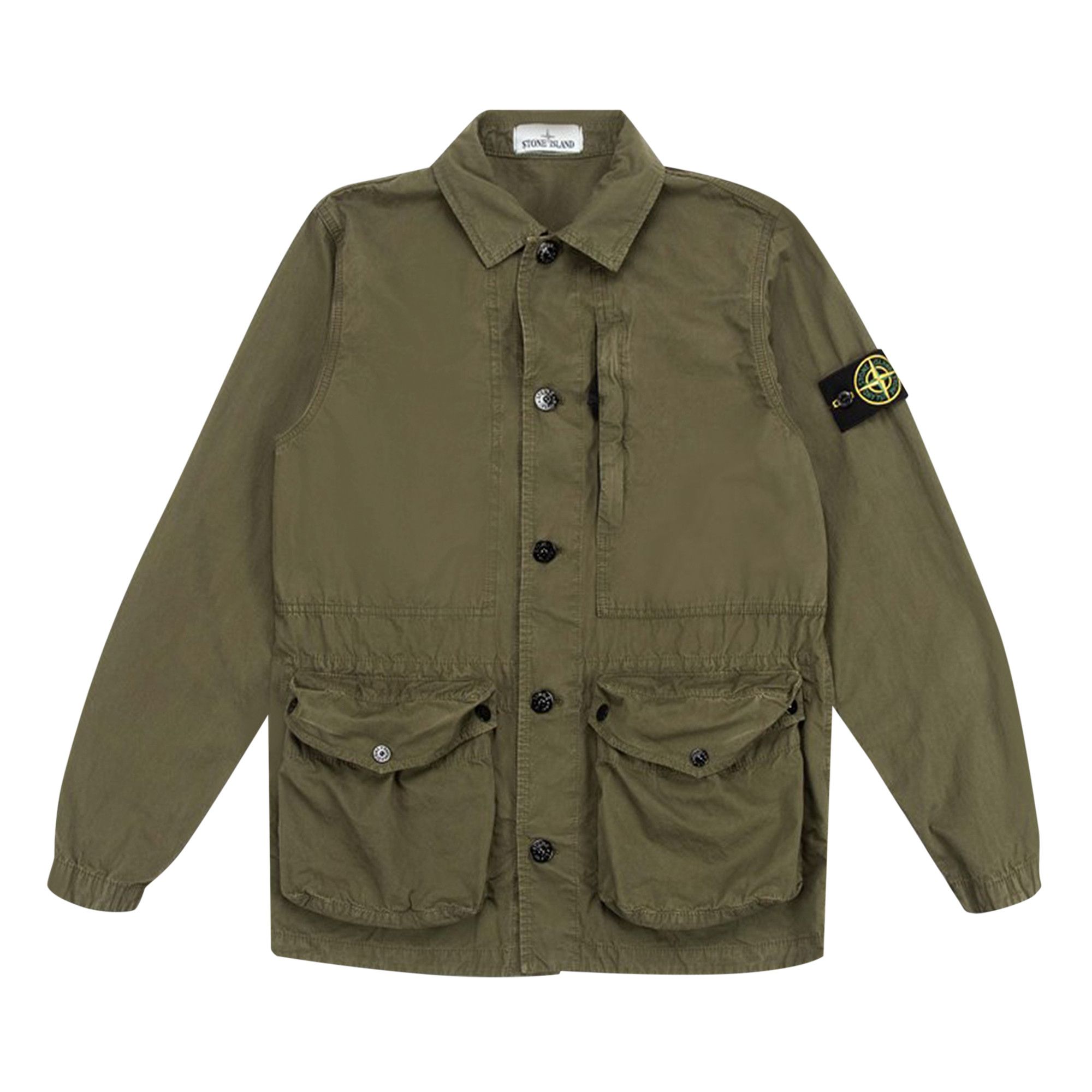Buy Stone Island Tela Jacket 'Olive' - 7415439WN V0158 | GOAT