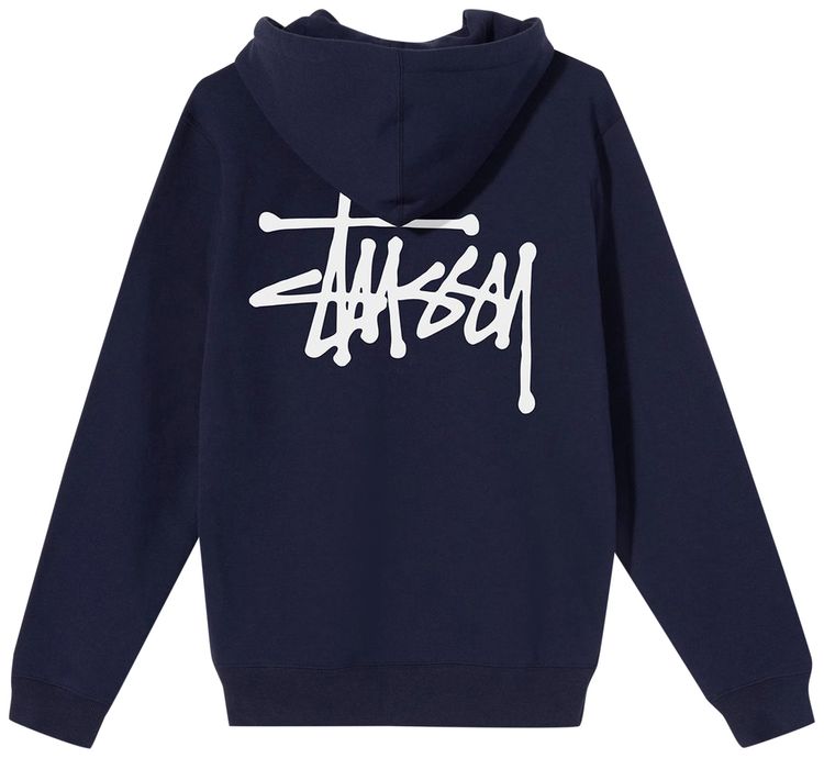 Stussy Basic Hoodie Navy