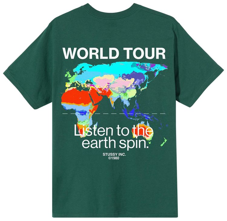 Stussy Thermal Tee Dark Green