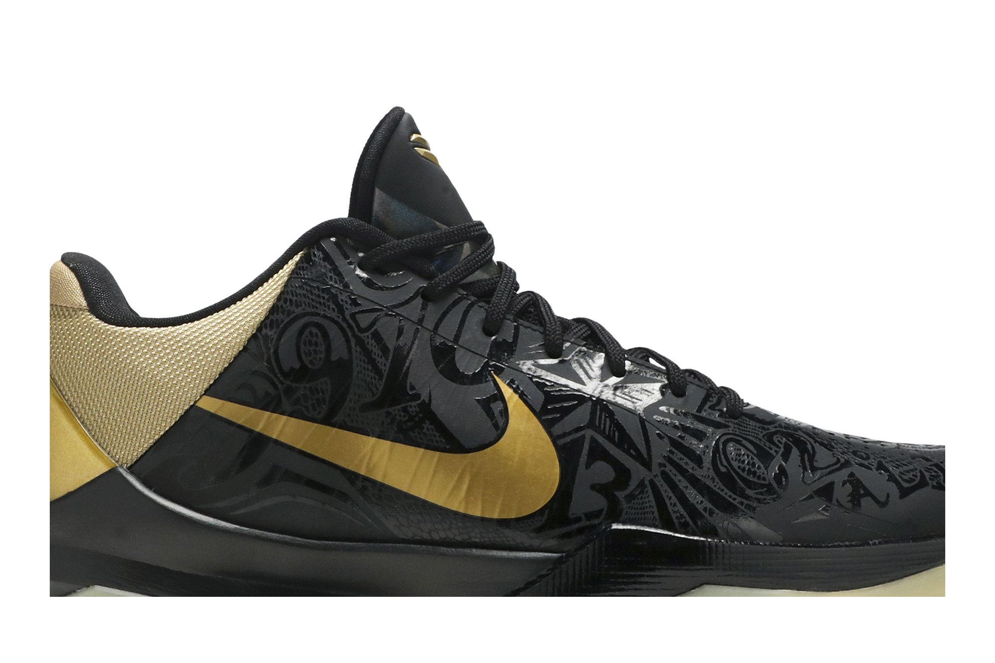 Nike Men's Kobe V 5 Protro Big Stage White Metallic Gold