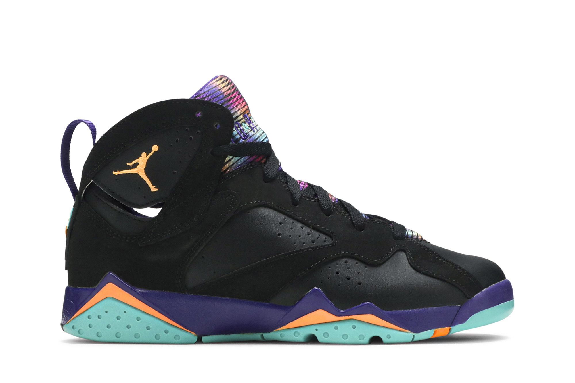 Air jordan 7 black and purple sales