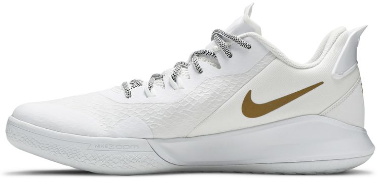 Nike Mamba Fury White Metallic Gold