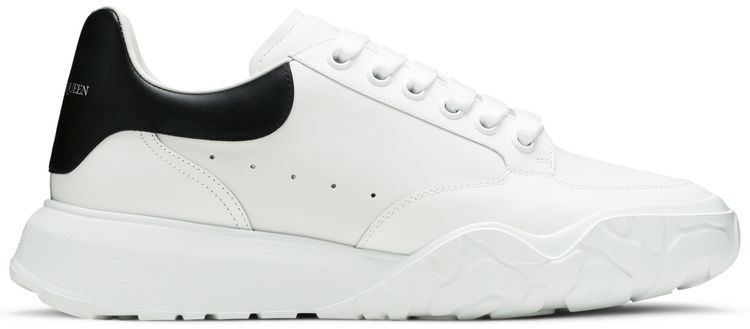 Alexander McQueen Wmns Oversized Court Trainer White Black