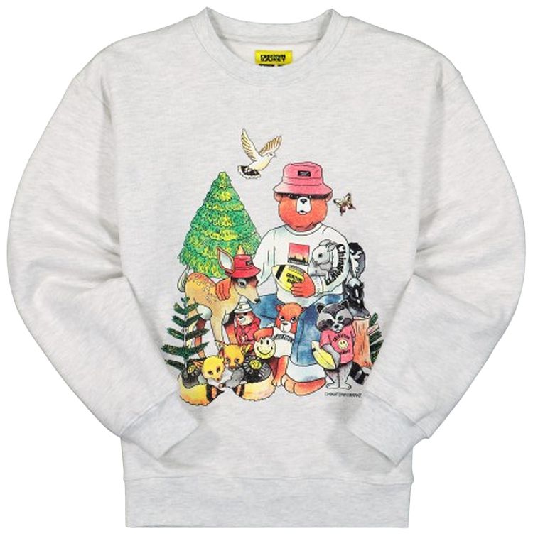 Chinatown Market Hard Crewneck Grey