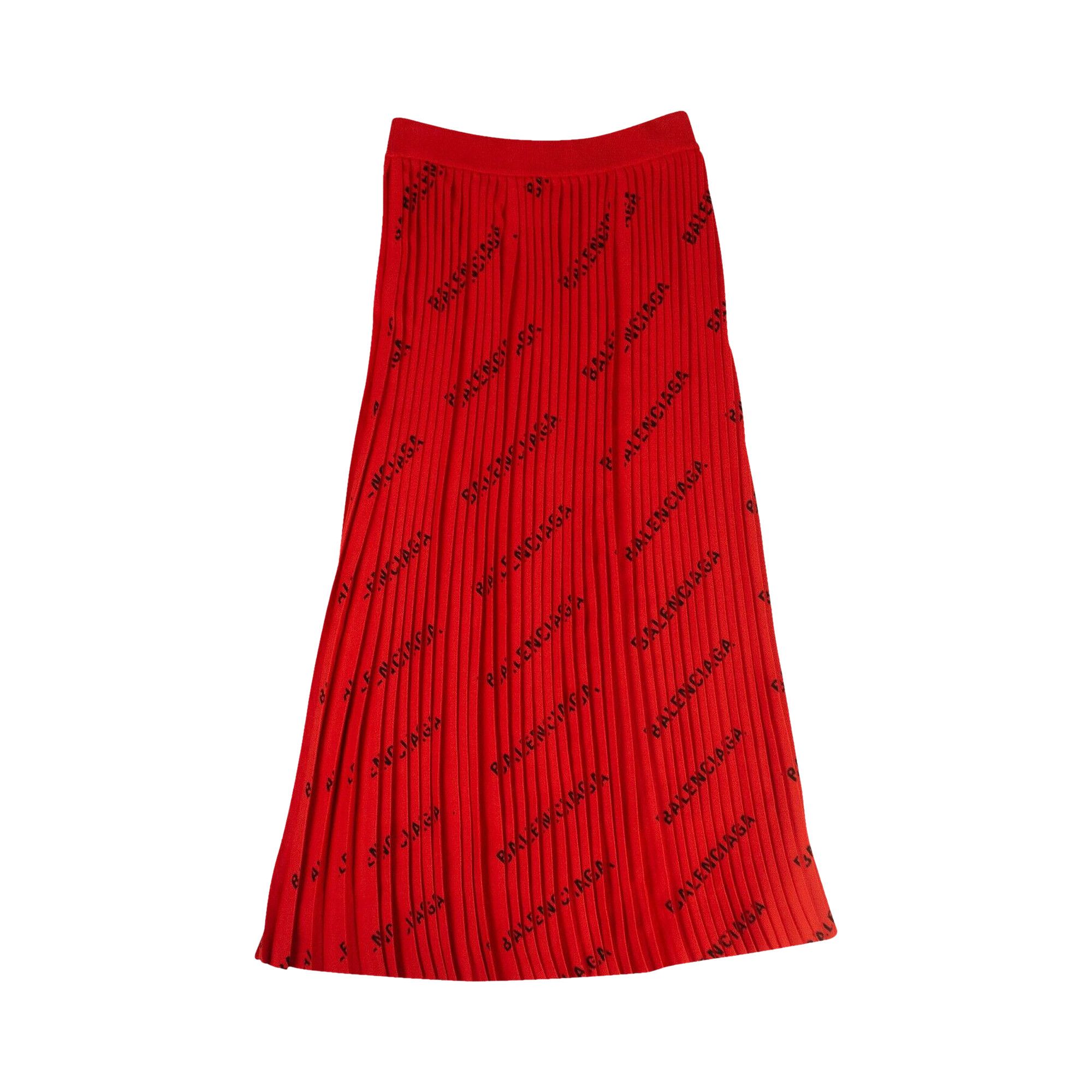 ワンピース BALENCIAGA Women Mid Skirts 814343 RED Balenciaga Dress Size 34 FR