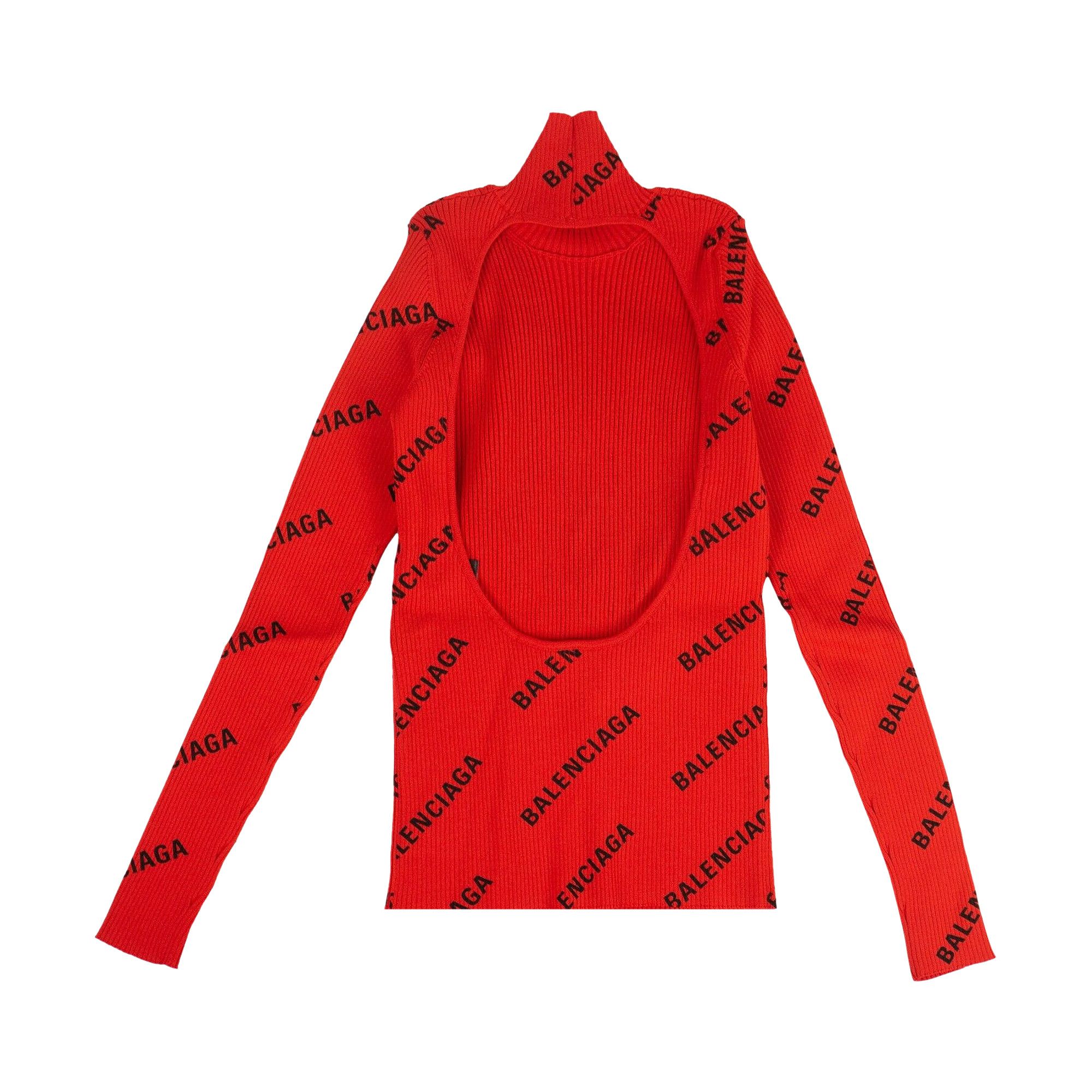 Balenciaga red turtleneck sale