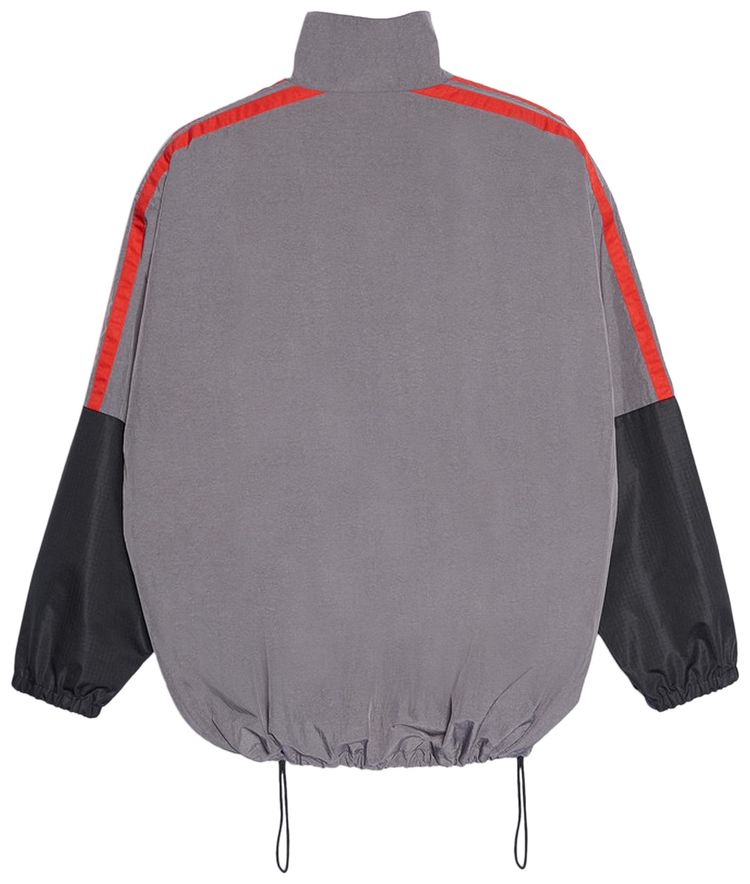 Balenciaga Nylon Tech Logo Windbreaker Grey