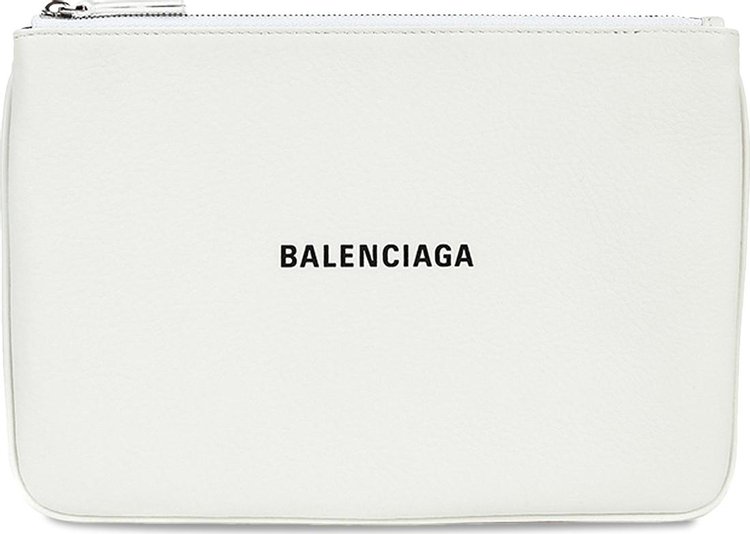 Balenciaga Everyday Logo Pouch 'White'