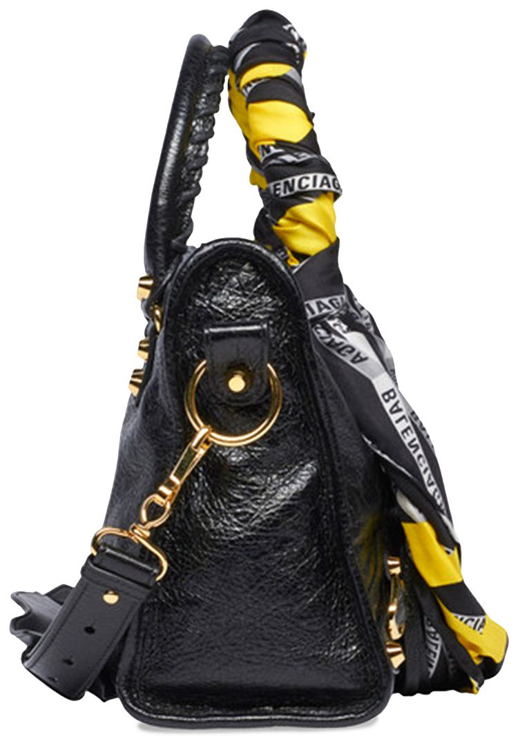 Balenciaga Classic City Scarf Tote Bag BlackGold