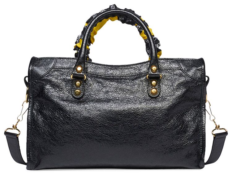 Balenciaga Classic City Scarf Tote Bag BlackGold