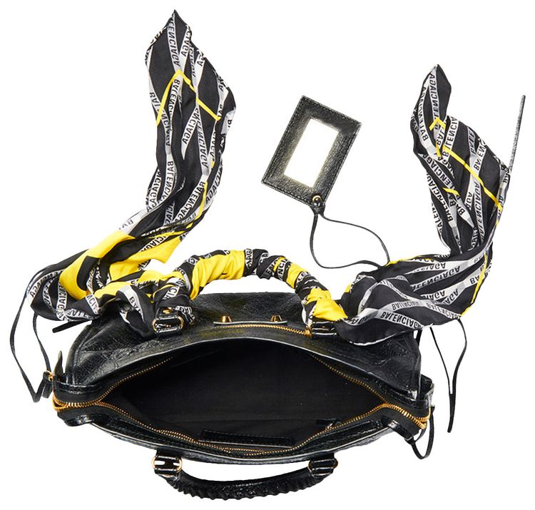 Balenciaga Classic City Scarf Tote Bag BlackGold