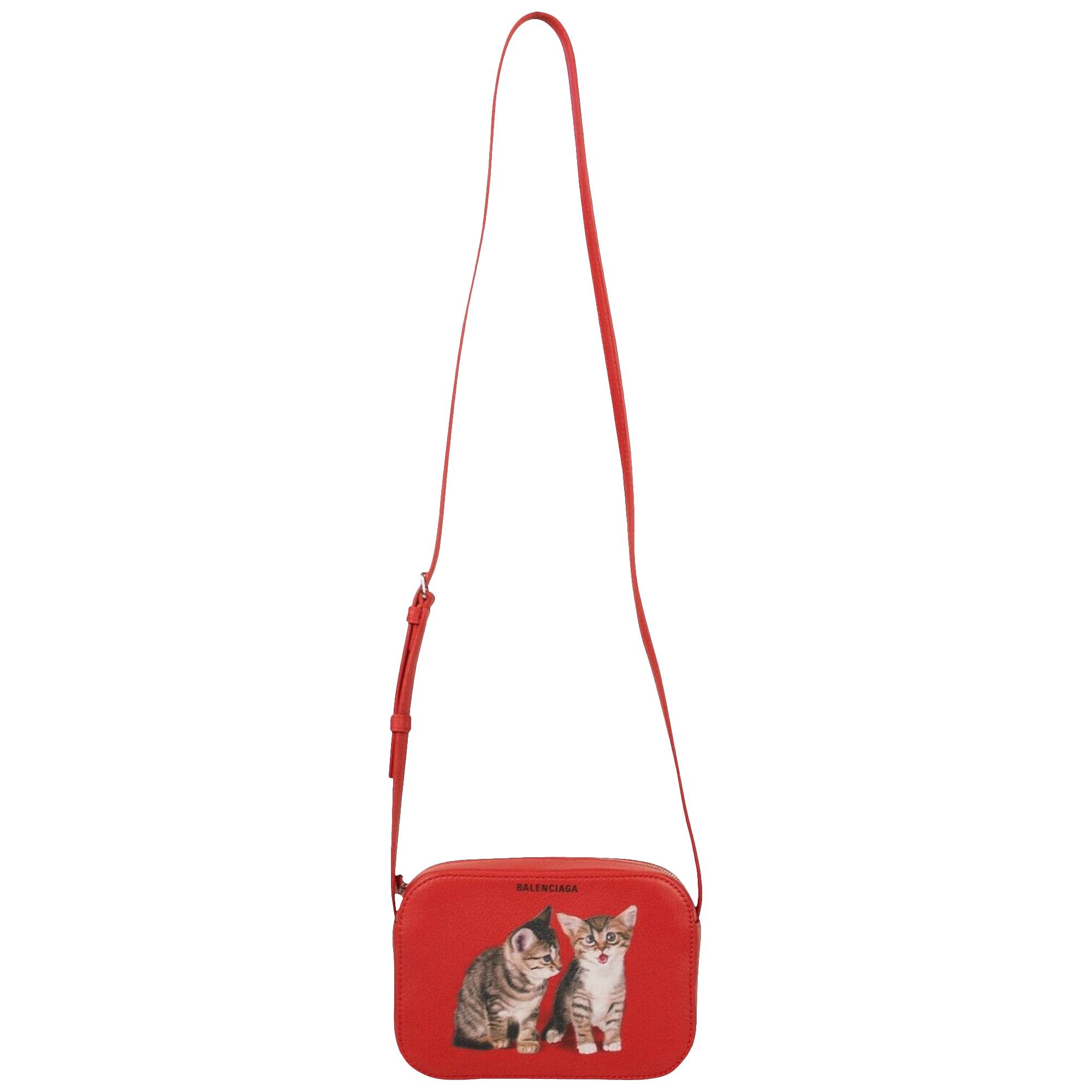 Buy Balenciaga Kittens XS Crossbody Camera Bag Red 552372 DLQON 6460 GOAT CA