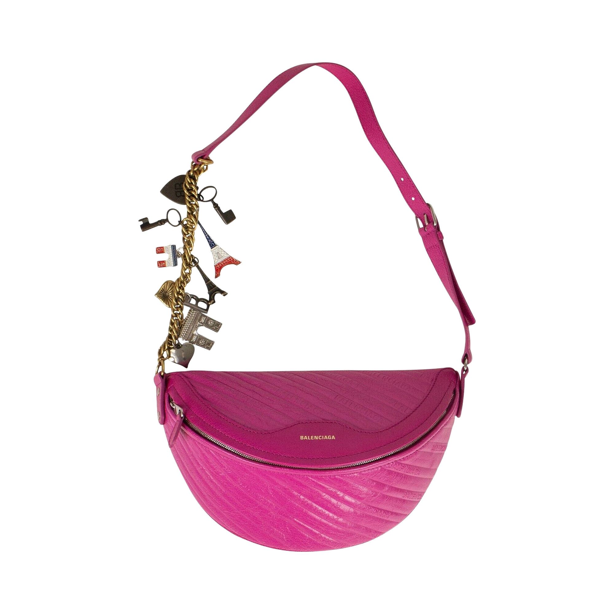 Buy Balenciaga Logo Embossed Charmed Souvenir Belt Bag Pink 551550 AQ4A3 5550 GOAT